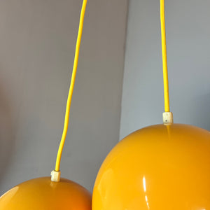 Kugellampe Kunststoff gelb