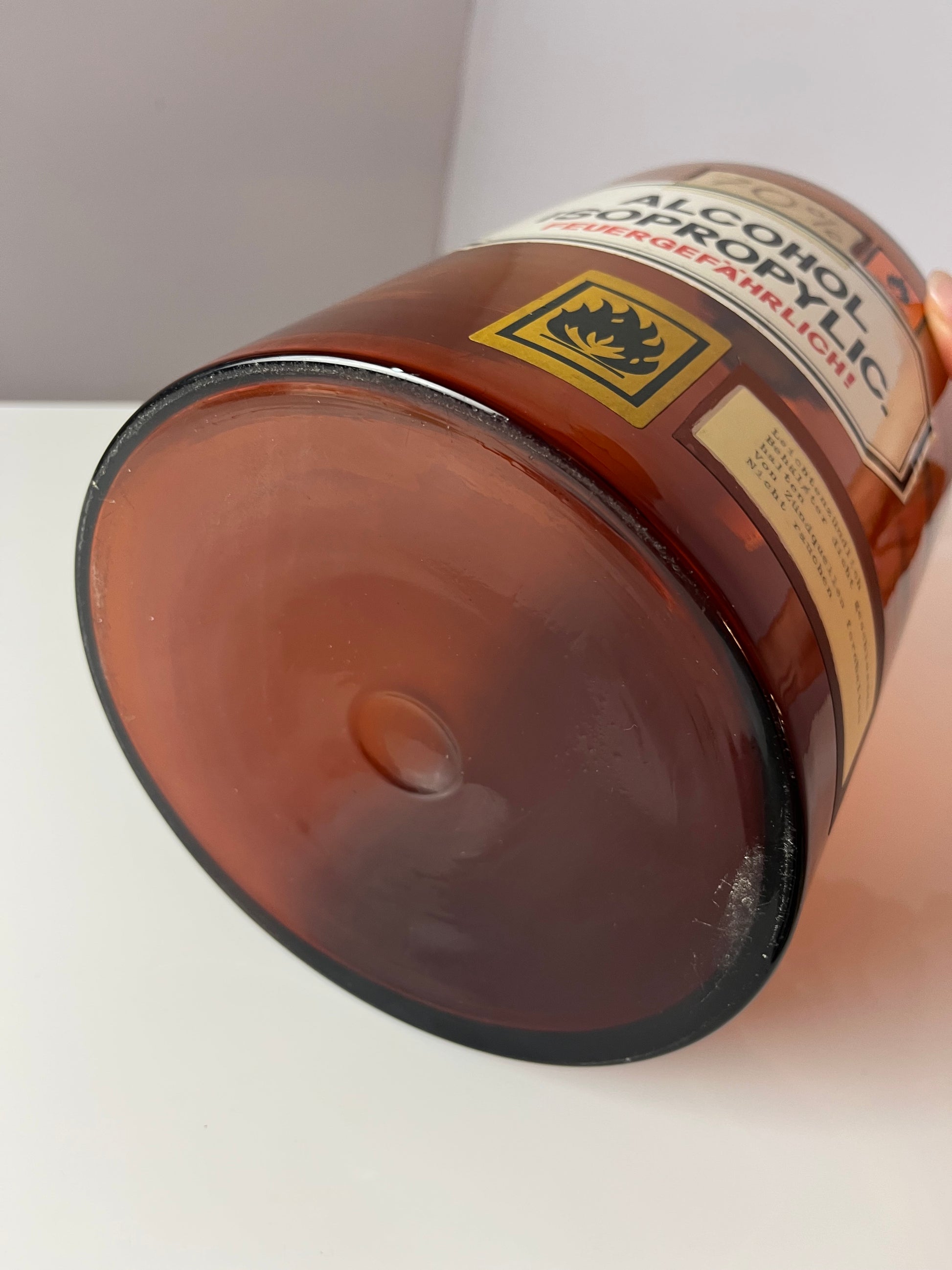 Apothekerglas Alcohol Isoprobylic braun