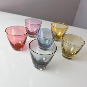 Set: 6x Likörgläser bunt