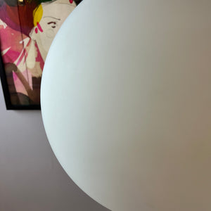 Kugellampe weiß Chrom von Glashütte Limburg