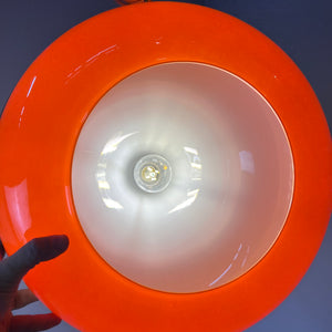 Hängelampe weiß orange Kunststoff aus Dänemark