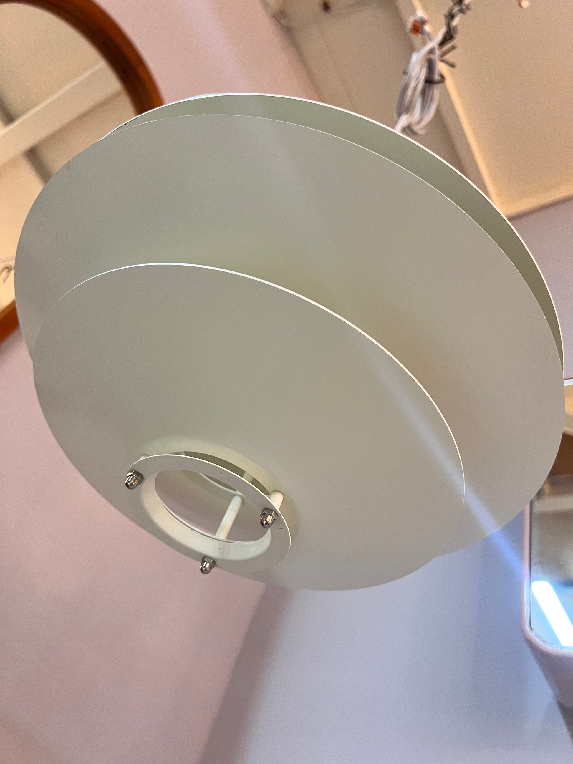 Lamellenlampe weiß