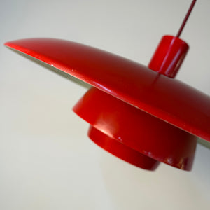 Lamellenlampe rot aus Dänemark