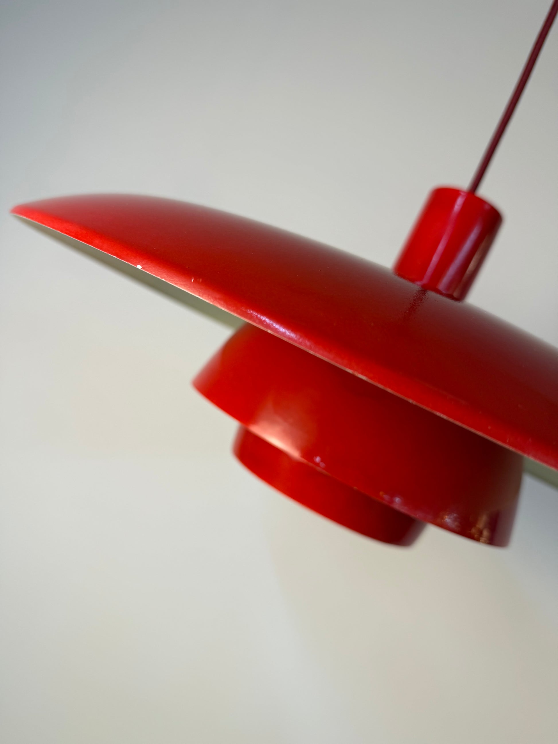 Lamellenlampe rot aus Dänemark