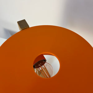 Schreibtischlampe orange Eiche von Luxus Vittsjö