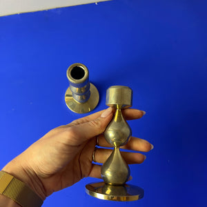 Kerzenständer vergoldet von Hugo Asmussen für Asmussen Design