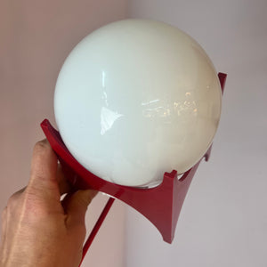 Tischlampe rot weiß von Richard Essig