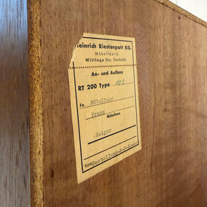 Kleines Lowboard Teak mit neuen Füßen von Riestenpatt