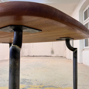 Esstisch Teak mit Metallbeinen