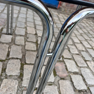 Runder Esstisch Rauchglas Chrom Ø 104,5 cm