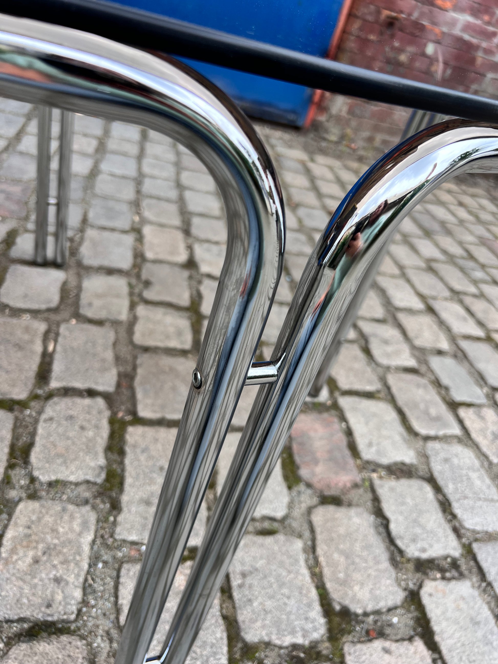 Runder Esstisch Rauchglas Chrom Ø 104,5 cm
