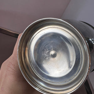 Set: Schale, Eiseimer & Eiszange versilbert