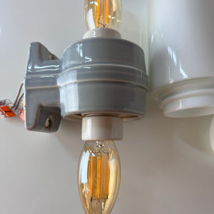 Wandlampe grau von Sigvard Bernadotte für Ifö