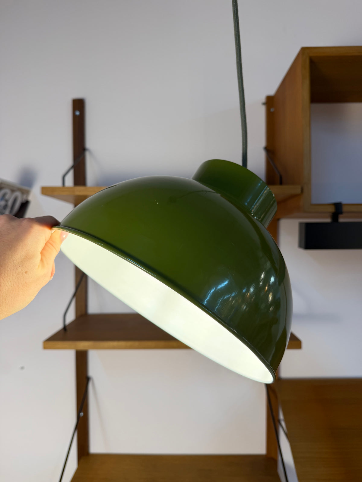Bunkerlampe oliv aus Dänemark