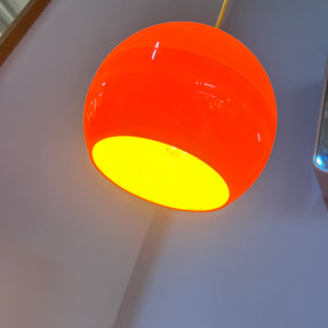 Kugellampe gelb Kunststoff