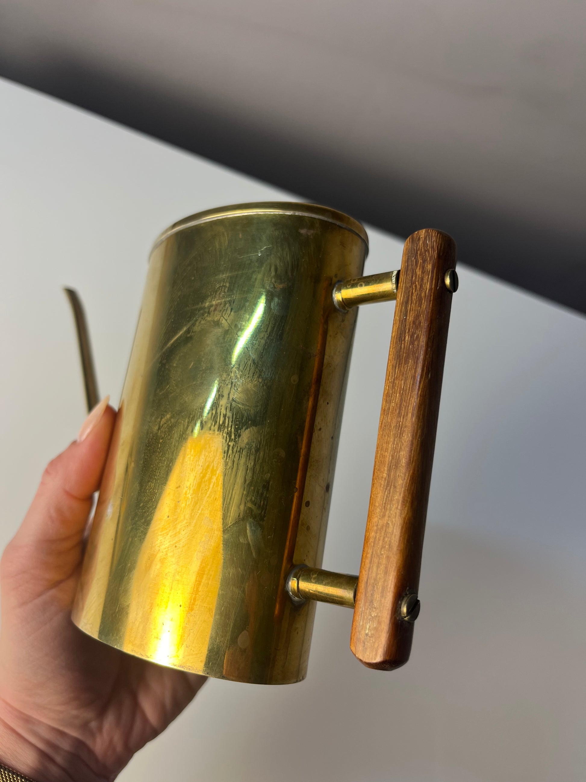 Gießkanne Messing aus Dänemark