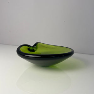 Aschenbecher grün Glas von Holmegaard