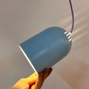 Hängelampe hellblau neu lackiert