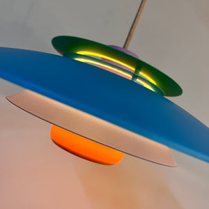 Lamellenlampe neu lackiert, Dänemark