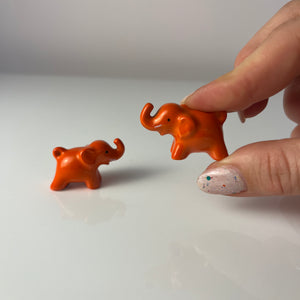 Set: 2x Mini Elefanten orange von Goebel