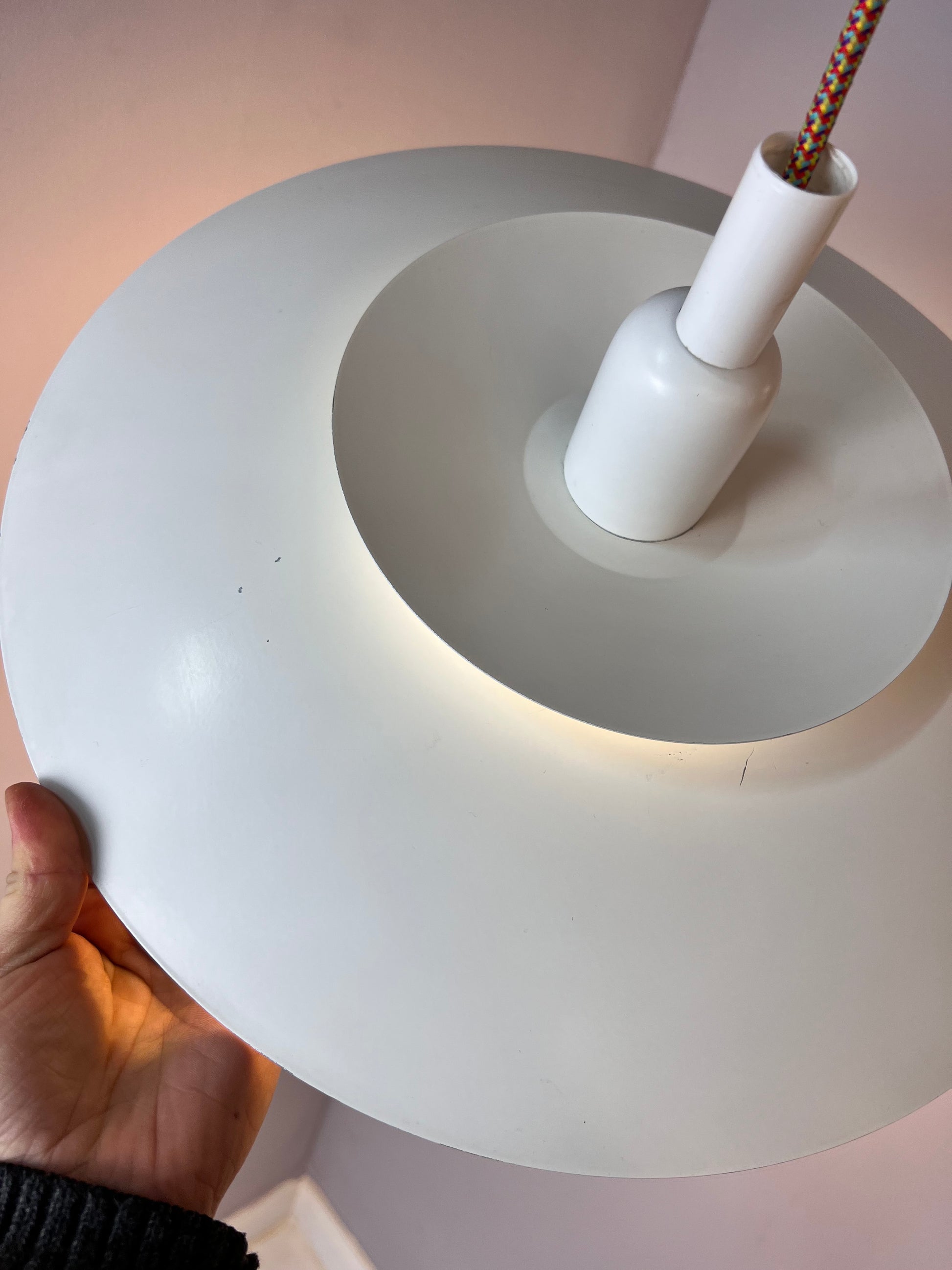 Lamellenlampe weiss Dänemark