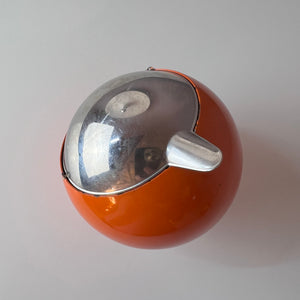 Kugelaschenbecher orange Chrom von Quist