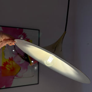 Trompetenlampe gold spiegelnd von Claus Bonderup & Torsten Thorup für Fog & Mørup