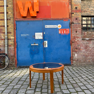 Couchtisch Teak Rauchglas