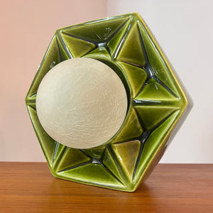 Wandlampe grün Keramik von Honsel