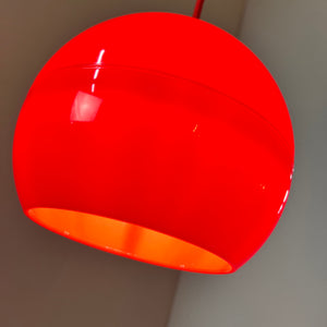 Kugellampe Kunststoff rot