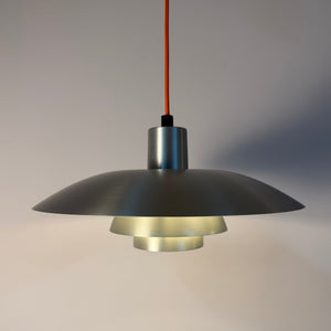 Lamellenlampe PH4/3 silber gebürstet von Poul Henningsen für Louis Poulsen