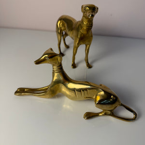 Set: 2 Windhunde Messing aus Dänemark