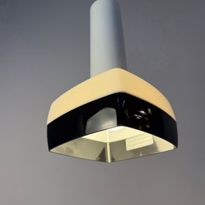 Hängelampe schwarz weiß von Bent Karlby für Schrøder-Kemi