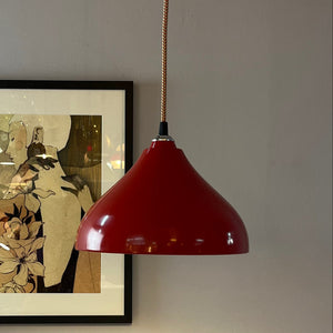 Hängelampe rot von Rolf Krüger für Staff