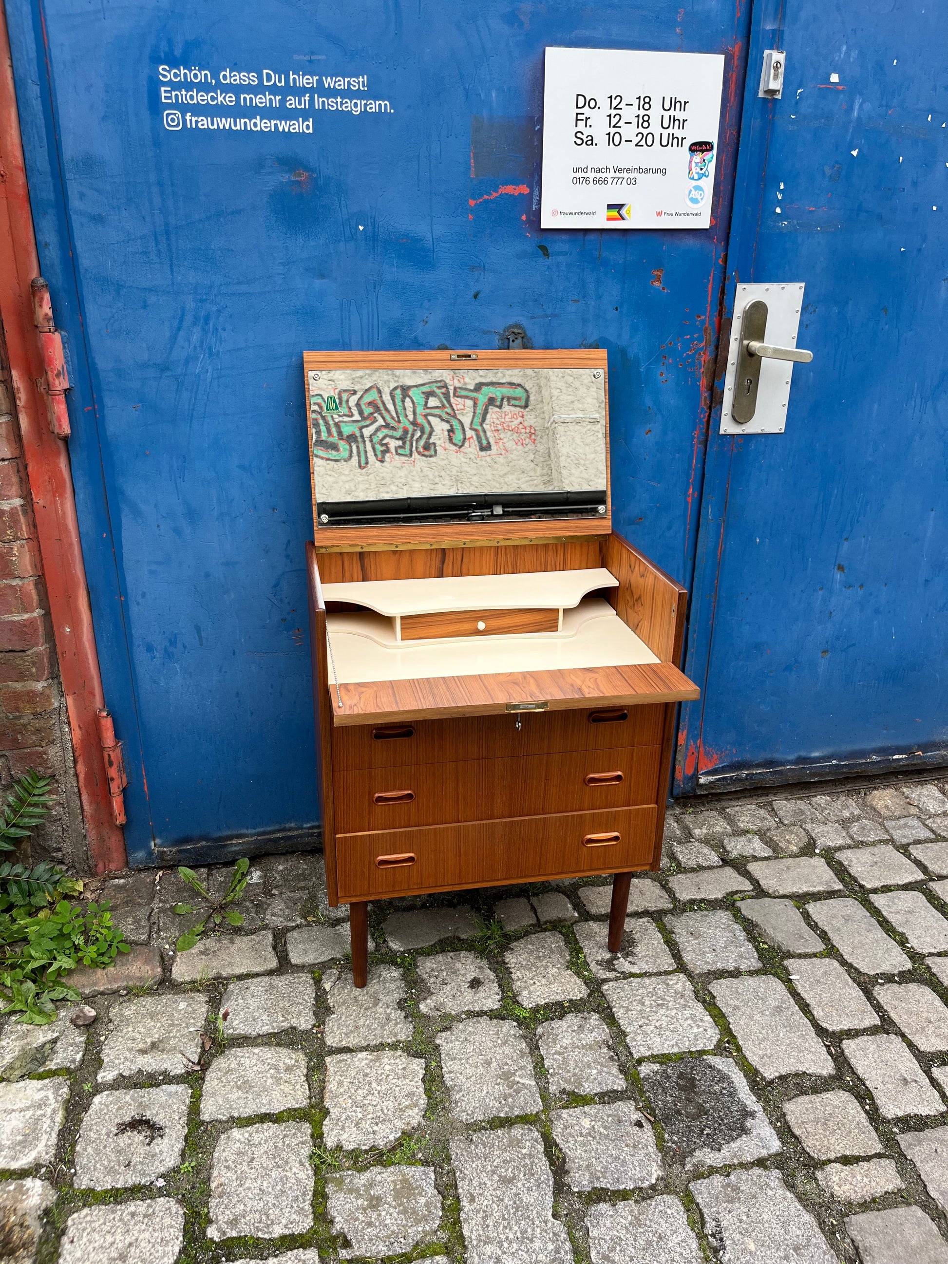 Schminkkommode mit Spiegel Teak von AG Spejl