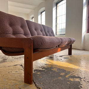 Set: Sofa mit Hocker mauve von Yngve Ekström für Swedese