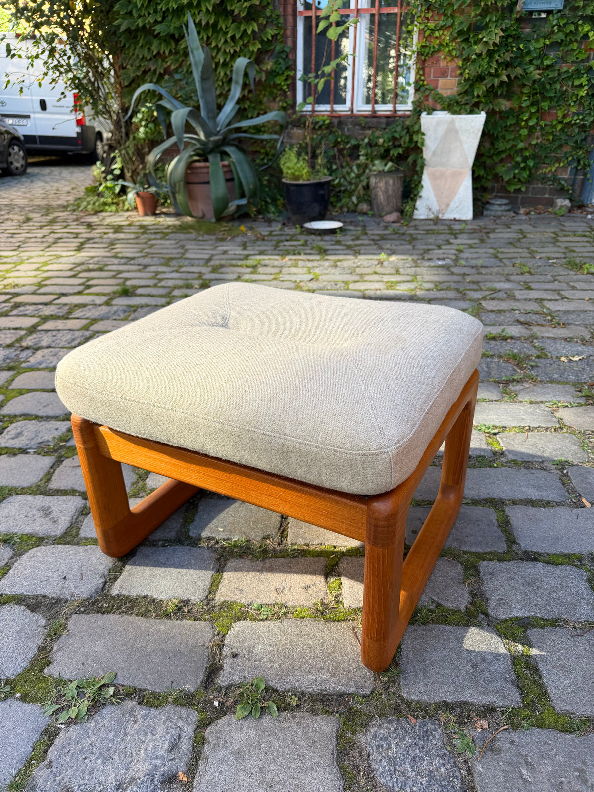 Ottoman Teak Wolle von Holstebro Møbelfabrik
