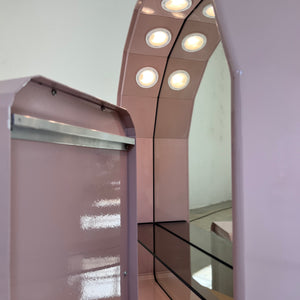 Set: Spiegelschrank rosa von Duscholux
