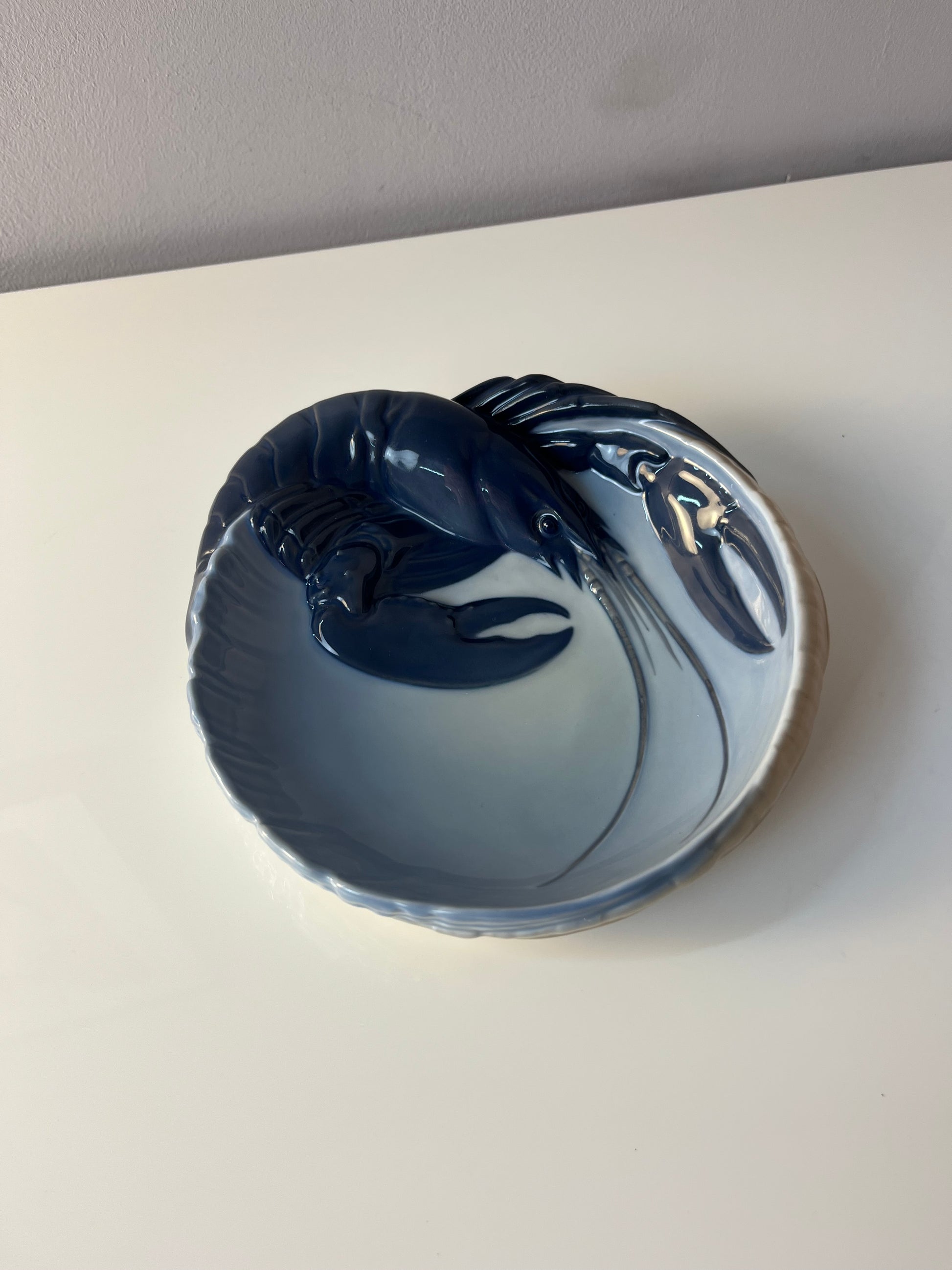 Schale Hummer Typ 3498 ∅ 19 cm von Erik Nielsen für Royal Copenhagen