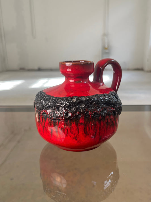 Vase 210 rot schwarz von Kreutz Keramik