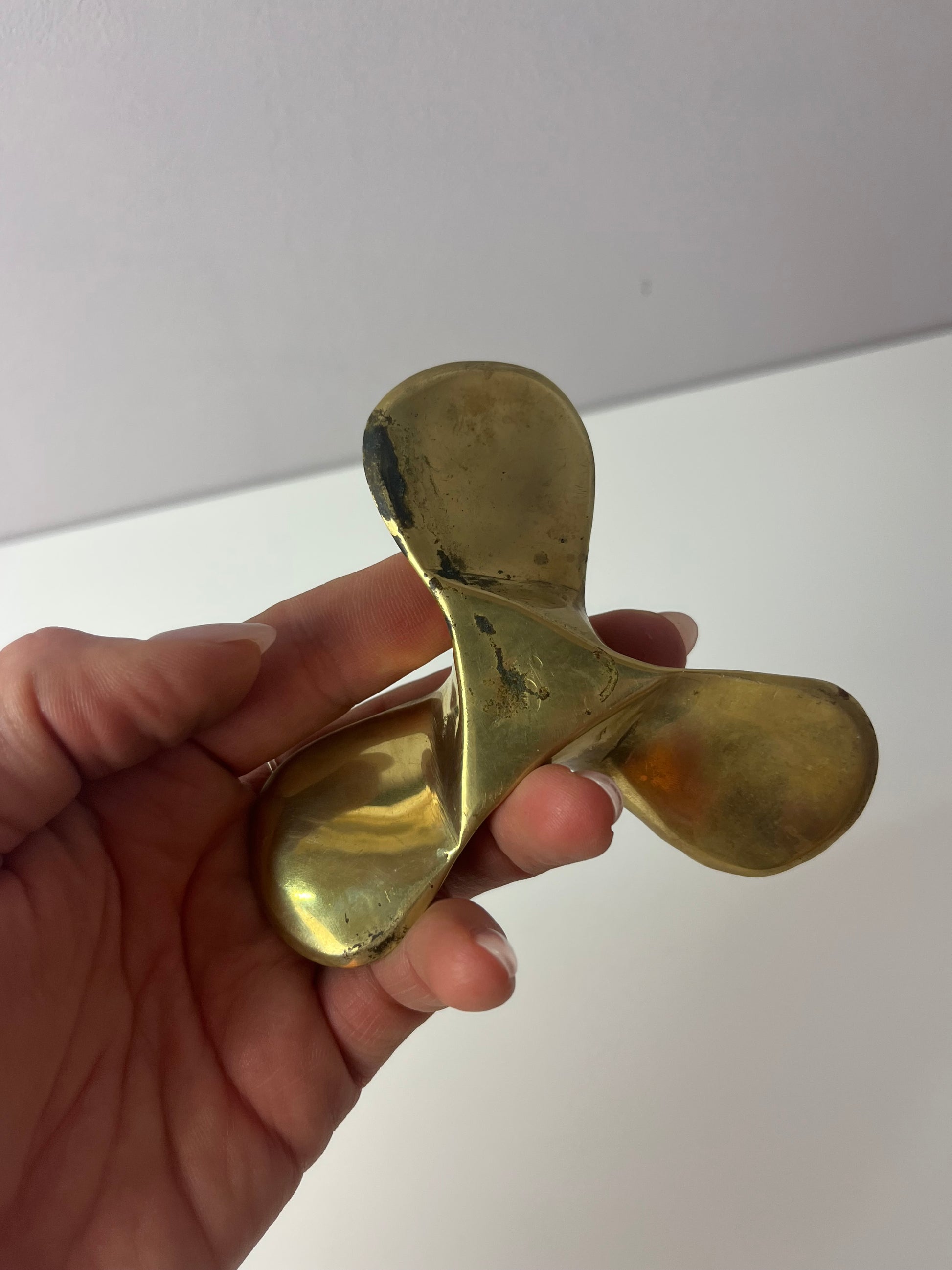 Kerzenständer Schiffsschraube Messing