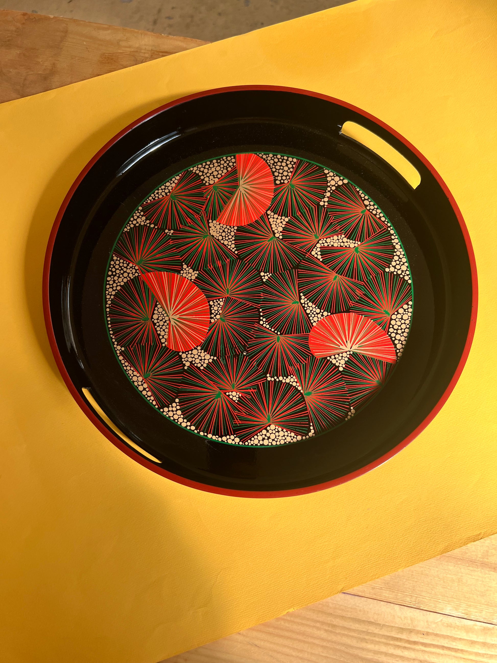 Lacktablett aus der Shōwa Periode Japan 70er