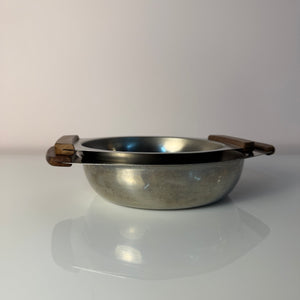 Set: 2 Schüsseln Edelstahl mit Teak Griffen