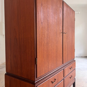 Büroschrank Teak mit Schloss aus Dänemark