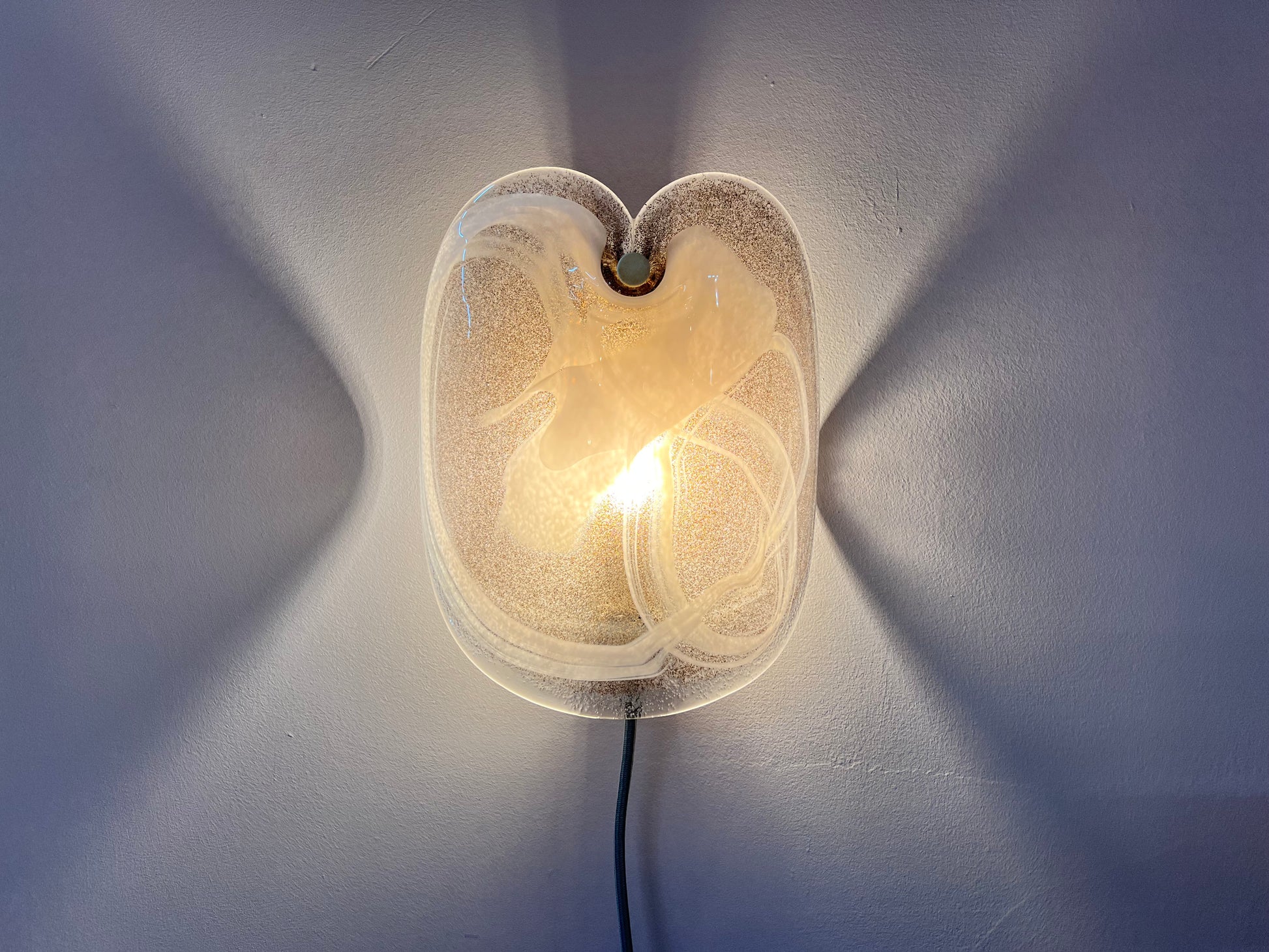Wandlampe weiß Glas von Per Lütken für Holmegaard