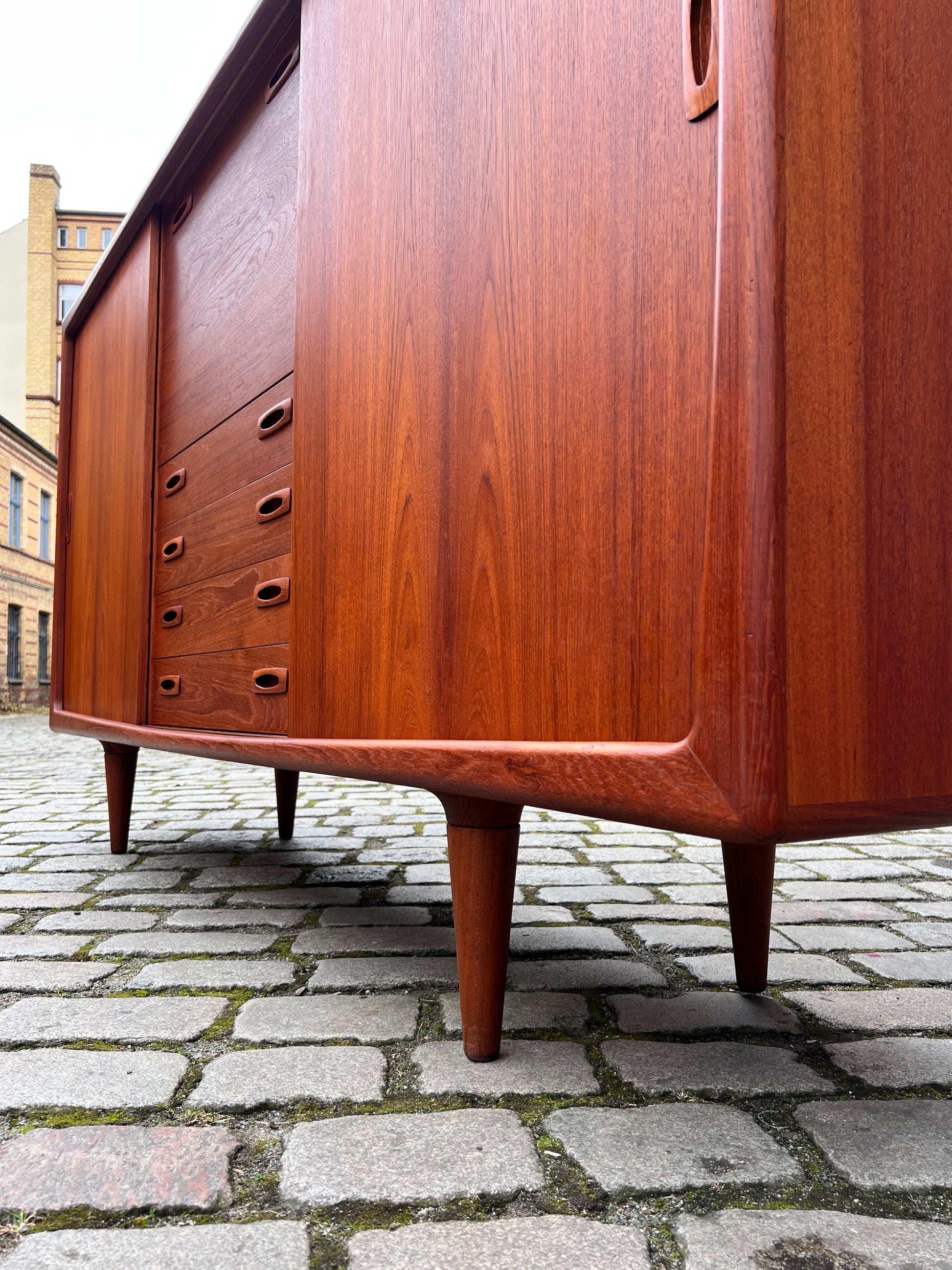 XXL Highboard Teak von H.P. Hansen aus Dänemark