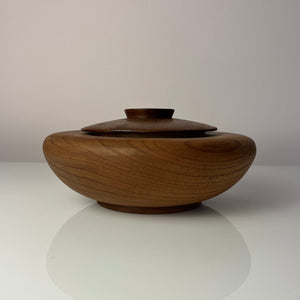 Dose Teak mit Deckel aus Dänemark