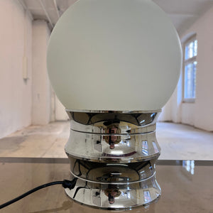 Tischlampe Chrom Opalglas VEB NARVA