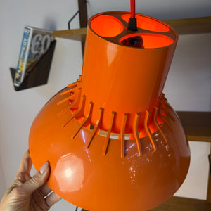 Hängelampe Solar orange Kunststoff von Svend Middelboe für Nordisk Solar