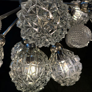 Sputnik Kronleuchter von Elektrofém ISZ